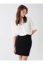 Alita City Lcw Vision Black Gabardine Plain Mini Women's Skirt with a Difference - 3