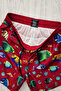 Men's Sea-Themed Fish Patterned Swim Shorts with Zipper Pockets and Mesh Lining - 2