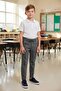 Boys' School Trousers, Lycra Polyviscon Fabric, Classic Cut, Flexible and Comfortable School Uniform - 3