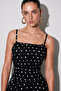 Leuve Polka Dot Detailed Mini Dress Black - 7