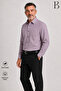 Relaxed Fit Long Sleeve Striped Classic Men's Dad Shirt - 5