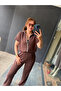 Women's two-piece set with zipper, stone, and stripe detail - 5