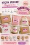 Thank You Sticker Thank You Sticker Handmade with Love Adhesive Label Sticker for Packaging, Shipping, Gift, Food Packaging - 4