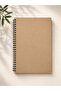 A5 Kraft Cardboard Cover Eye-Friendly Paper 60 Sheets Plain Unlined Side-Wire Bound Notepad