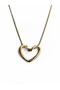 Modern Design Curved Heart Italian Chain Gold Necklace Gift for Lover Women's Necklace - 3