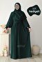 Mahi Dress with Shawl Gift Set Emerald Green