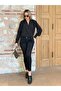 Women's Long Sleeve Flowing Double Breasted Collar Sleeve Tipped Sandy Blouse - 7