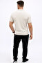 Men's Summer Knitwear T-Shirt Short Sleeve Polo Collar Buttoned T-Shirt - Cream - 2