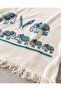 Large Size 100% Cotton Muslin Beach Towel – Patterned, Tasseled, Quick-Drying, Soft XL Peshtemal - 2