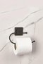 Black Toilet Paper Holder with Adhesive Square Head - 2