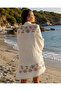 Large Size 100% Cotton Muslin Beach Towel – Patterned, Tasseled, Quick-Drying, Soft XL Peshtemal - 4