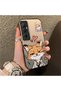 Realme C65 4g Compatible Heart-Themed Fox Rabbit Printed Case, Matching Cover for Friends and Couples