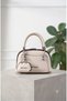 Women's Cream-Brown Small Size Hand and Shoulder Bag-Bd7030Bd - 6