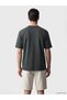 Peak New Season Khaki Crew Neck Men's T-Shirt - 4