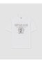 Vizyon New Season White Crew Neck Printed Men's T-Shirt - 5