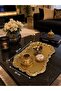 Luxury 3-Piece Gold Royal Model Stainless Steel Serving, Promise, Engagement, Tea, Coffee Presentation Tray - 3