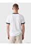 White Crew Neck Brooklyn Printed Men's T-Shirt - 4