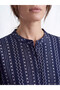 Hakim Collar Patterned Women's Shirt Tunic - 3