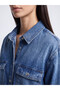 Peak New Season Indigo Women's Jean Shirt with Tie Waist - 4