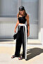 Women's Stripe Detailed Palazzo Sweatpants - 7