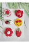 Baby Gift Pinterest Combinations Hairless Baby Hair Clips 6-Piece Mixed Sets Handmade Knitted Organic Baby Hair Accessories - 5