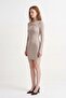 Chest Window Detail Zipper Dress - 3