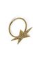 3 Piece Star Napkin Ring - Gold - 6