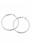 316L Steel Silver Color 56 mm Hoop Earrings