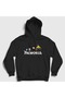 Unisex Black Logo Palworld Hooded Sweatshirt 618117Tt
