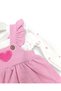 Baby Girl Heart Embroidered Salopet Jumpsuit and Underwear Set 6-9-12-18-24 Months Gardener Jumpsuit Set - 5