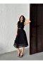 Women's White - White Belted Collar Pleated Chiffon Maxi Length Sleeveless Dress - 6
