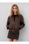 Women's Oversized Belted Leather Jacket
