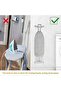 Two-piece stainless steel ironing board holder, black - 4
