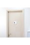 Women's and Men's Wc Directional Sign Set - 15X15 cm Embossed and Braille Alphabet Self-Adhesive Toilet Signage Set - 8