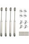 Hydraulic gas springs and hinge dampers for lifting cabinet doors and kitchen furniture, 60N/6kg, 270mm, 4-pack, Superma.