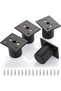 4-pack adjustable 2-inch furniture legs, aluminum sofa legs, DIY furniture legs, replacement legs for TV cabinets, ottomans, sofas, cabinets, etc....