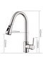Kitchen faucet, hot and cold water kitchen faucet, brass single-handle sink faucet, spray/gentle flow switch, two-way drainage - 2
