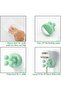 6 multi - functional silicone toothbrush holders, also for razor storage, waterproof, self - adhesive, wall - mountable or glass - mountable, eco... - 5
