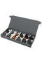 6-Compartment Sunglasses Storage Box, Eyeglass Display Box, Multi-Functional Eyeglass Case and Collection Box, Stores Watches, Jewelry, Small Items