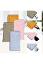 4-Piece Set - PU Leather Eyeglass Case - Soft Material Eyeglass Case - Unisex - Pink + Green + Blue + Orange - 17 x 8.5 cm - 3