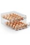 Suitable for 40-piece Egg Holder for Refrigerator Stackable Container Fresh Box 2-Tier Transparent BPA-Free