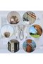 Stainless steel M5 eyelets, stainless steel hooks, 6 stainless steel perforated plates, perforated plates and carabiners - 3