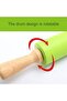 Rolling pins, 4-piece mini rolling pin pack, wooden handle, non-stick silicone rolling pins - 5