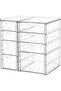 Acrylic drawer organizers, desktop organizers and accessories