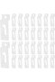 30 slotted shelf hooks - slotted shelf photo display hooks - For hanging picture frames - paintings - & artwork - For home & office use (white)