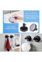 4-Pack Waterproof Vacuum Suction Cup Wall Hooks (black, 6x6x5.5cm). - 4