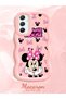 Samsung Galaxy A34 Compatible Wavy Frame Mouse Cartoon Patterned Quality Silicone Phone Case
