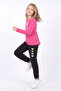 Girl's 2-Piece Printed Long Sleeve Single Jersey Tracksuit Set - 3
