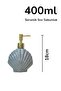 Stoneware Liquid Soap Dispenser Oyster Gray 40266 - 2