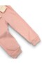 Baby Girl Corded Fabric Transitional Thin Heart B Printed 3-6-9-12-18 Months Old 2-Piece Top and Bottom Set - 5